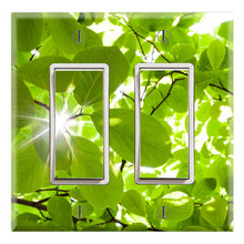 Load image into Gallery viewer, Green Leaves Sunlight Nature Wallpaper Print
