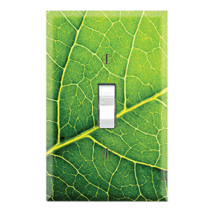 Green Leaf Texture Wallpaper Print