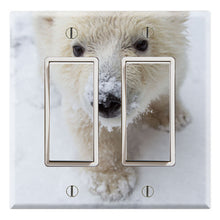Load image into Gallery viewer, Polar Baby Bear Cub on Daddy Bear