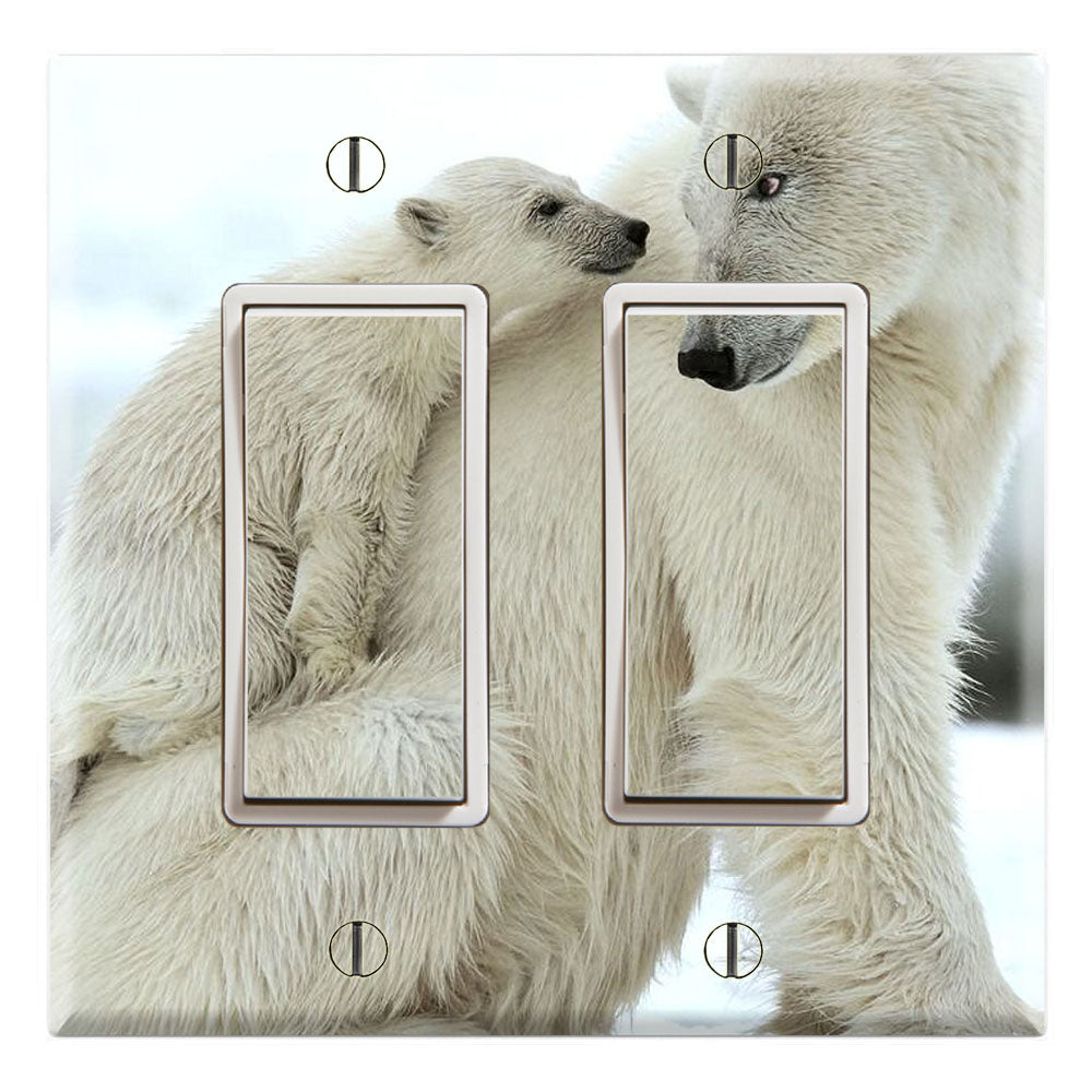 Polar Baby Bear and Daddy Bear