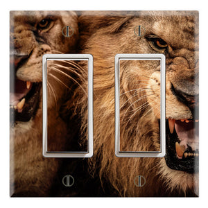 Lion Lioness Roars