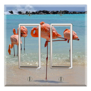 Beach Flamingos Pat