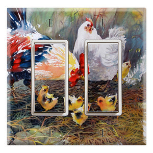 Chicken Chicks Family Portrait
