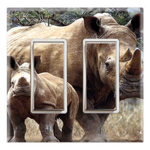 Load image into Gallery viewer, Rhino and Baby Rhino Love