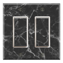 Load image into Gallery viewer, Black Marble Textures Background Print