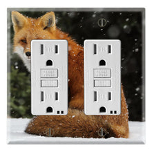 Load image into Gallery viewer, Red Fox Winter Falling Snow