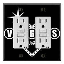 Load image into Gallery viewer, Vegas Strong Heart Shape Black