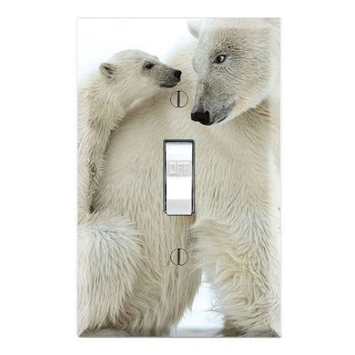 Polar Baby Bear and Daddy Bear