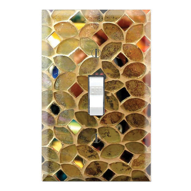 Mosaic Glass Texture Design Background Print