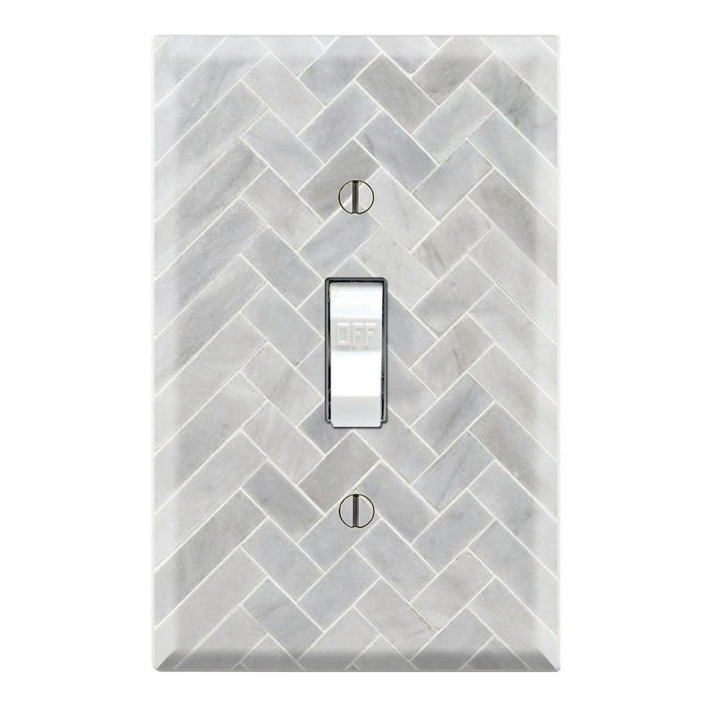 Tile Pattern Grey Marble Design Print