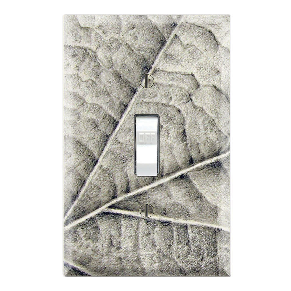 Maple Leaf Grey Background Print