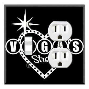 Vegas Strong Heart Shape Black